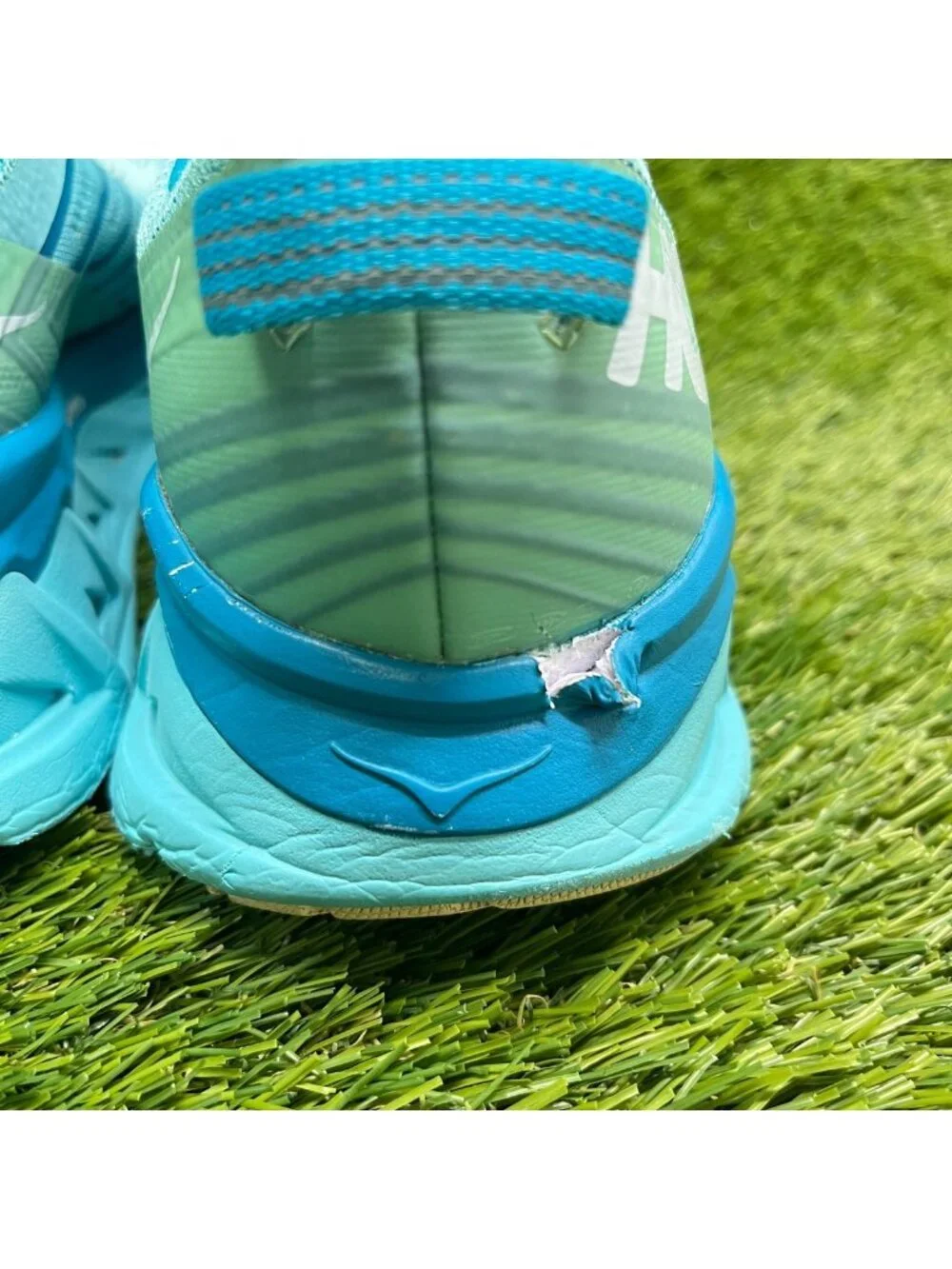 Hoka One One Arahi 4 Womens Size 9.5 Blue White Athletic Running Shoes Sneakers